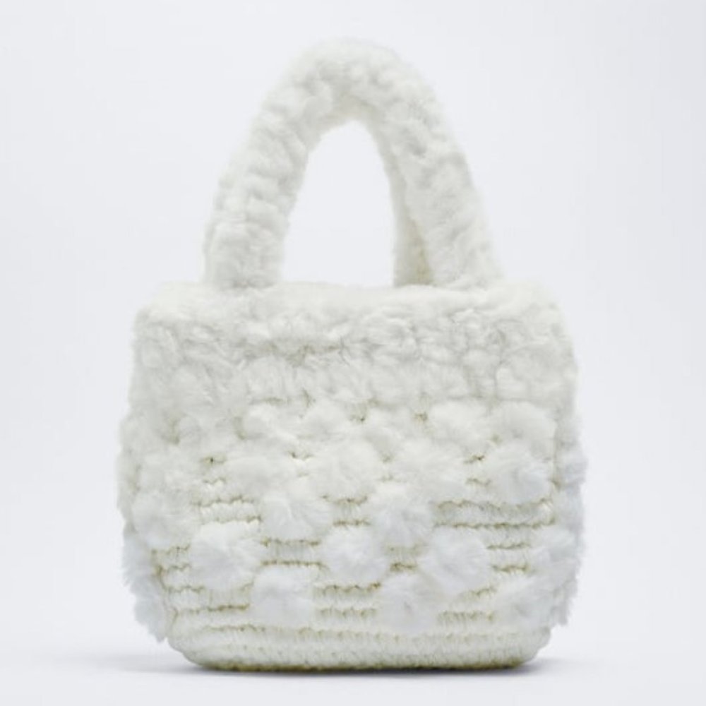 ZARA CROCHET MINI SHOPPER